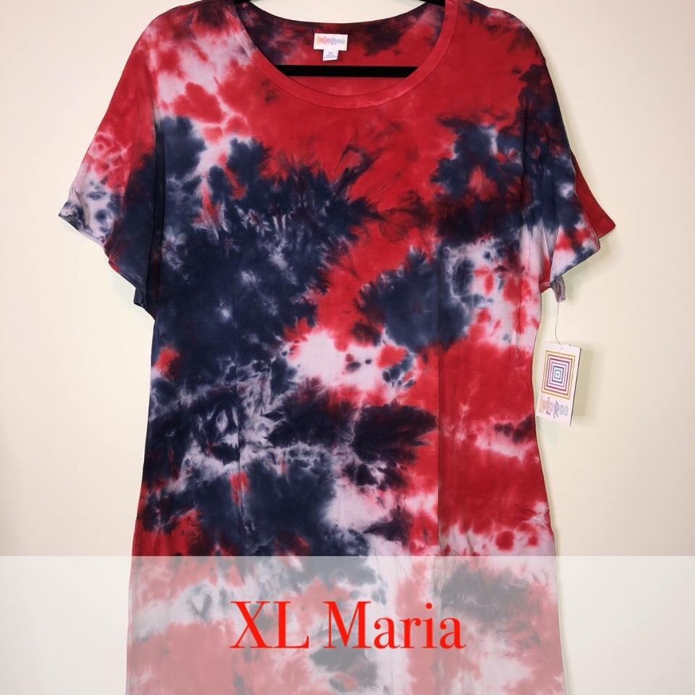 LuLaRoe UNICORN- tie dye “American Dreams” Maria